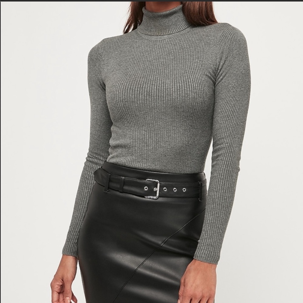 Express Gray Turtleneck